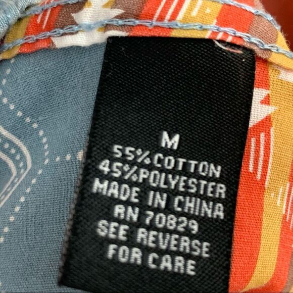 Carbon slim fit southwestern print button down - Picture 7 of 7